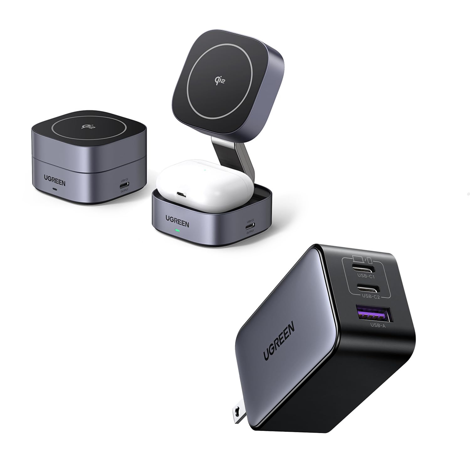 Amazon.com: UGREEN MagFlow Qi2 Magnetic Charging Station Bundle
