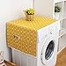 Feg Housse de laveuse, sécheuse et sécheuse Jaune froissée de 21,7"x 51,2" / 27,6"x 66,9", Design d'armoire Polyvalente élégante pour(55 * 130cm 51x21inch)