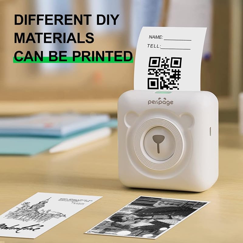 RIITEK PeriPage 304 DPI Ultra HD Resolution A6 Mini Printer; Wireless Bluetooth Portable Inkless Thermal Printer for Printing Label, Sticker,... - Image 6