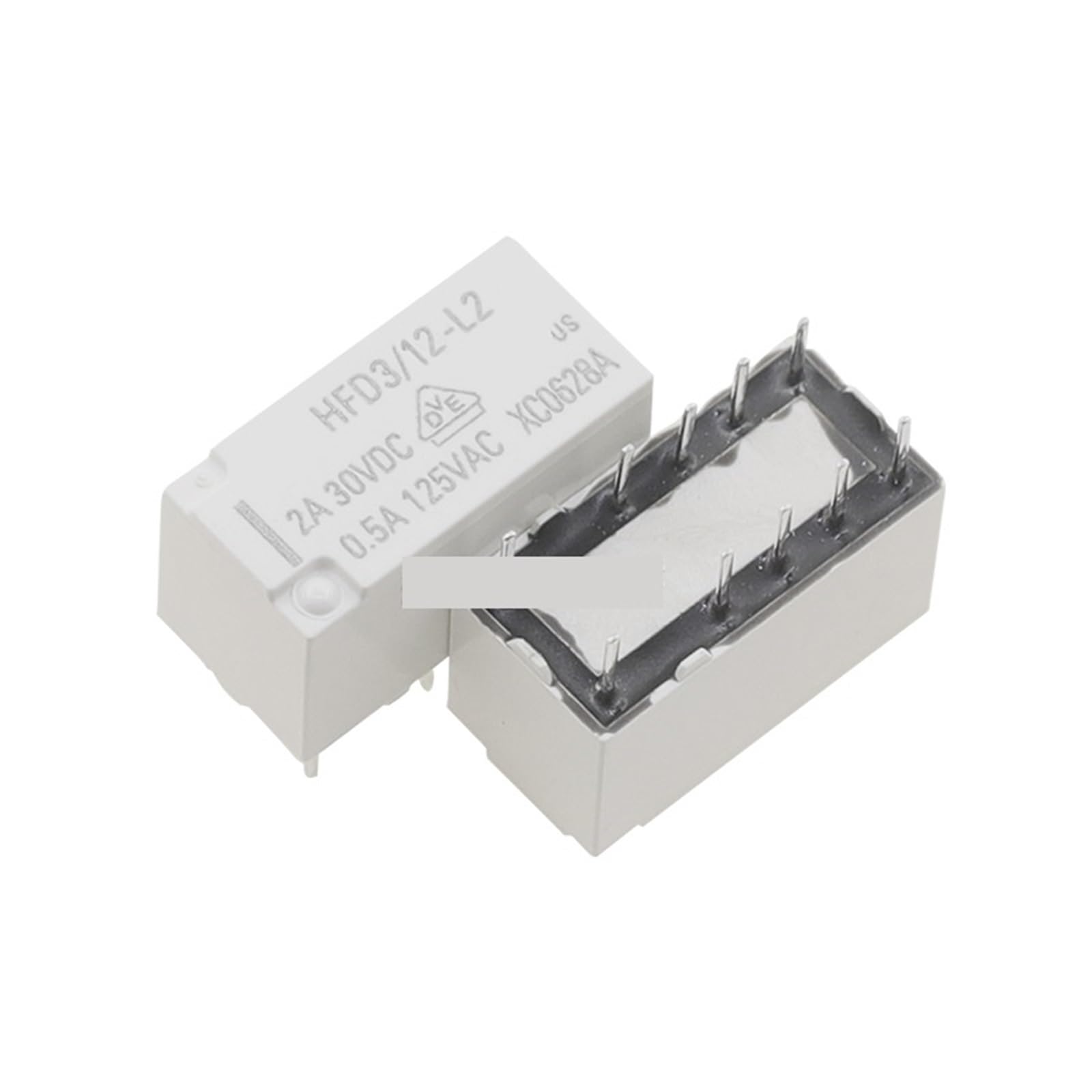 Relé HFD3-12-L2 de 12V mini relé electrónico industrial de 10 pines DIP de señal 3