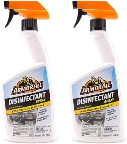 Armor All Aerosol desinfectante, desinfectante y limpiador para desinfectar y desodorizar, spray gatillo, 32 onzas líquidas, 2 paquetes