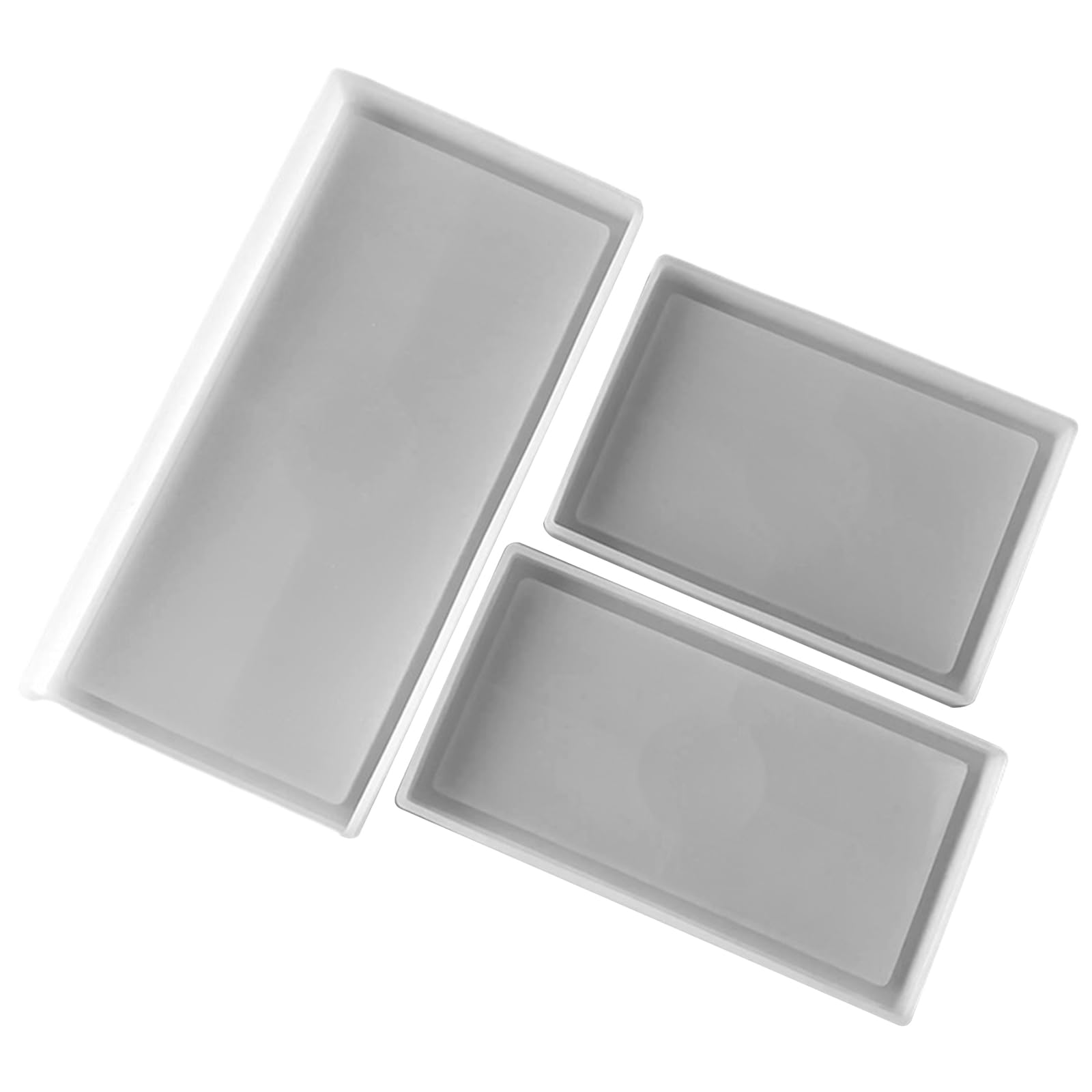 ordinarYone Fruit Tray Silicone Resin Plate Rectangular Jewelry Dish Silicone for Resin Casting Tray