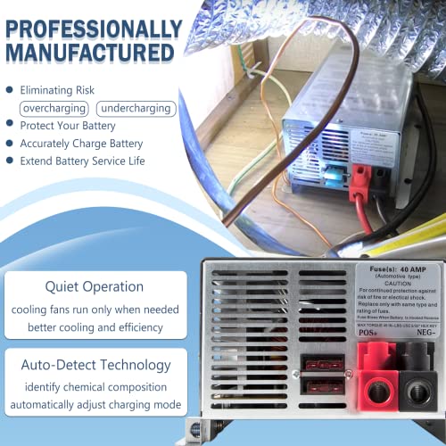 Wf-9865-Ad-Cb Deck Mount Converter Charger, 65 Amp Dc Output With 20 Amp Ac Power Cord, Replacement For Rv Trailer Camper Wf-9800 Series #TOP4