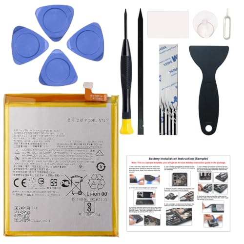 MAXSHARKS New NT40 Battery Replacement for Moto G Pure 2021 (XT2163), with Instruction Manual & Repair Toolkit