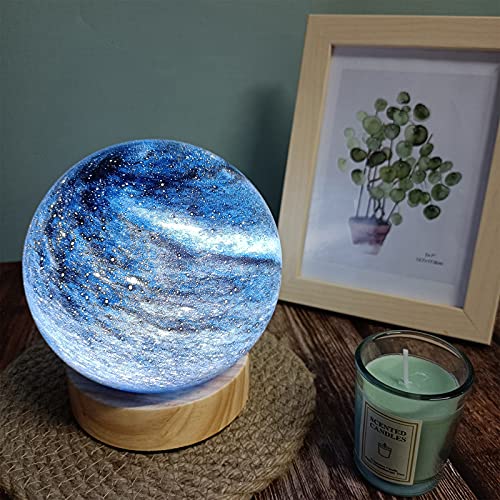Veilleuse LED étoile lune bleue contre la peur du noir avec lumière USB réglable