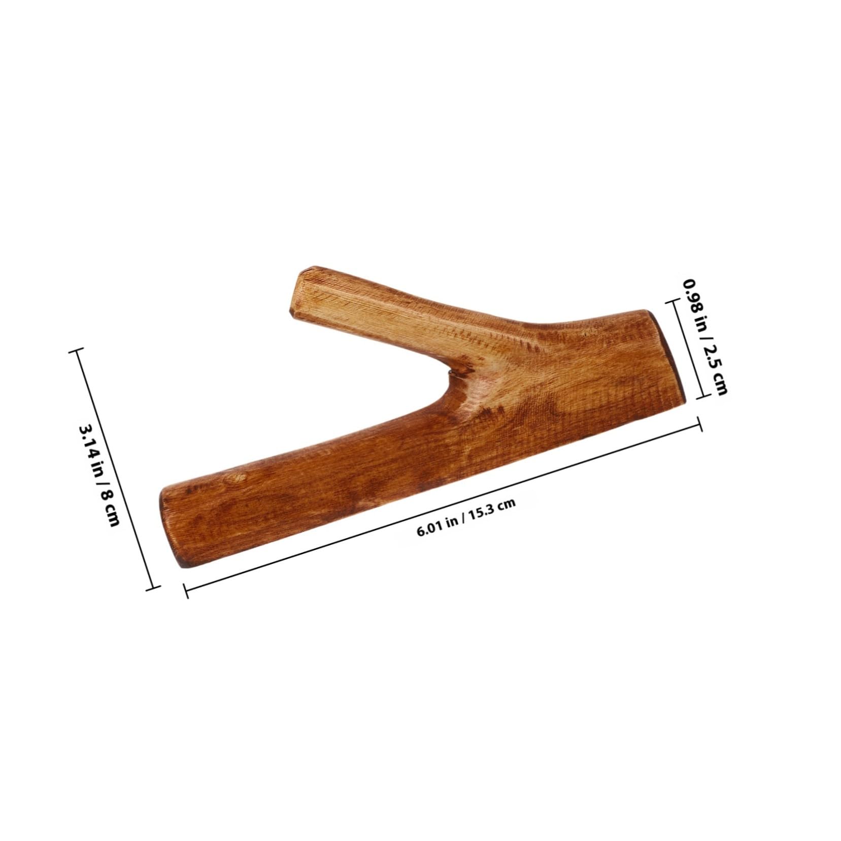 BESPORTBLE Gancho de Pared Vintage Rama de Árbol Madera Maciza Adhesivo sin Taladro Gancho para Ropa y Llaves Diseño Rústico para Hogar y Oficina Marrón