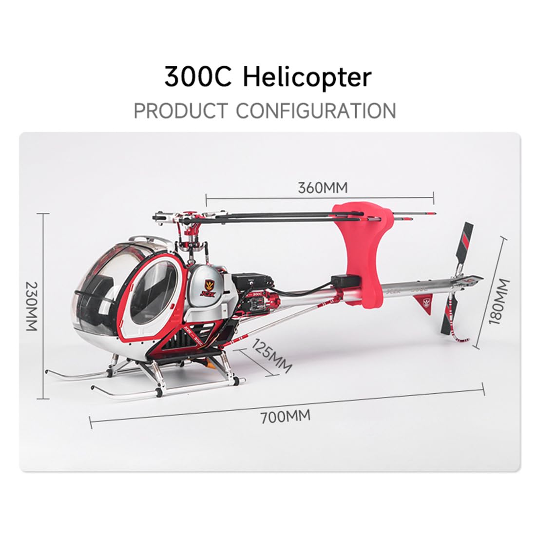 Helicóptero RC Flybarless, helicóptero JCZK 300C PRO, 2.4G 12CH, control de vuelo inteligente H1 y posicionamiento GPS, regalo de Navidad 2024, luces de navegación LED, versión RTF