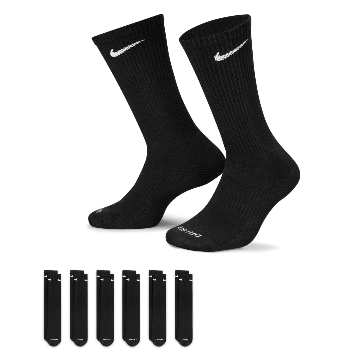Nike Unisex Adult Everyday Max Cushioned Training Crew Socks (3 Pairs)