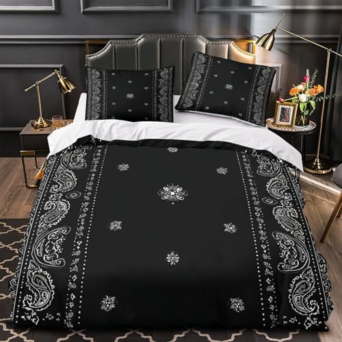 Housse de couette 3D hypoallergénique microfibre douce fermeture éclair résistante - 2