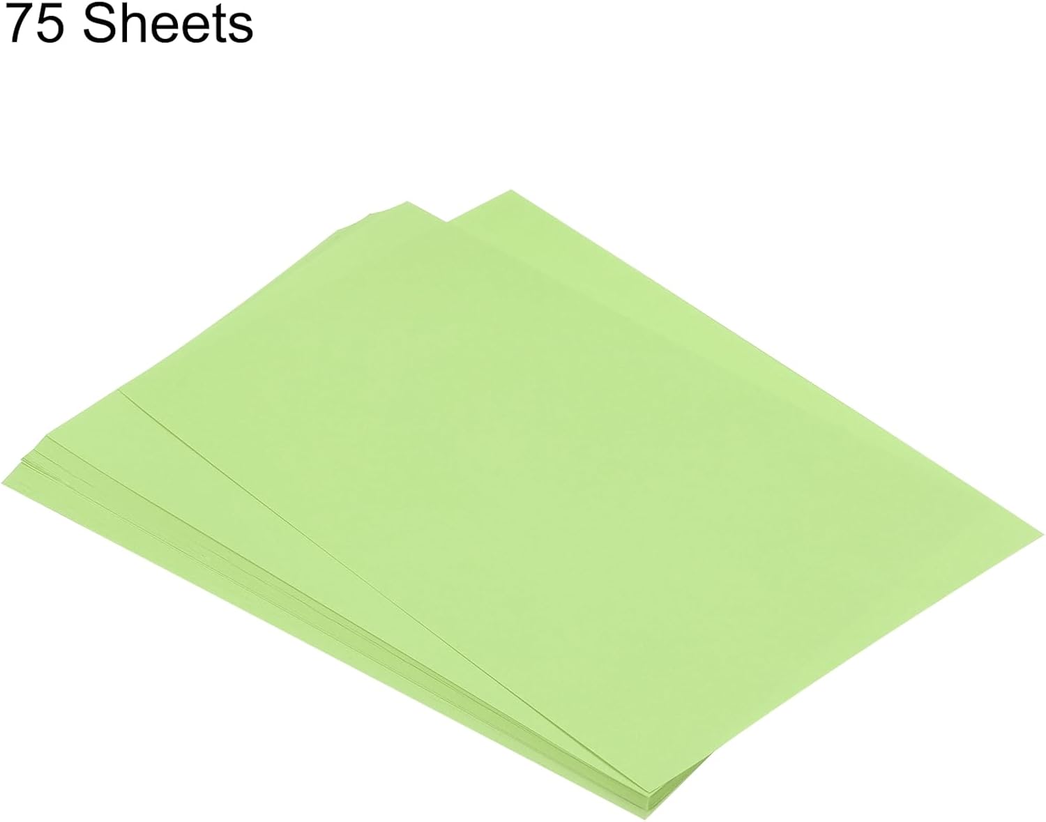 MECCANIXITY 75 Sheets A4 Colored Print Copy Paper 8.5" x 11" Origami Paper Printer Paper 80gsm for Printing, Document Copying, Art Craft, Light Green