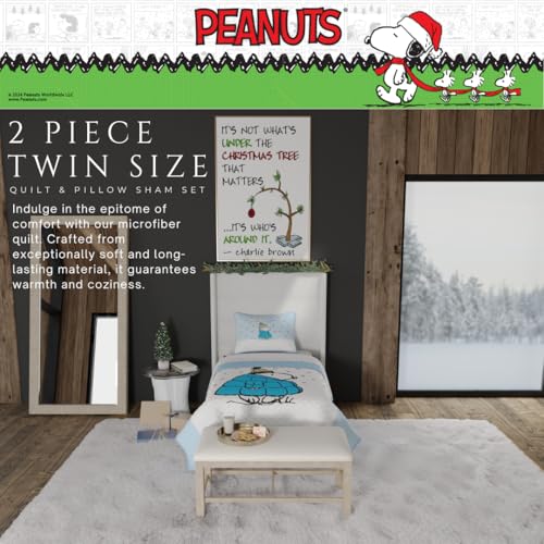 Ropa de cama Snoopy Puffer Coat ideal para decorar el dormitorio infantil en Navidad 5