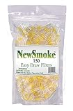 NEW SMOKE 150 Cigarette Filters - Removes The Tar Not The Taste - Reusable Cigarette Filter Tips for Regular & Light Cigarettes - Bulk Economy Pack 150 Filters