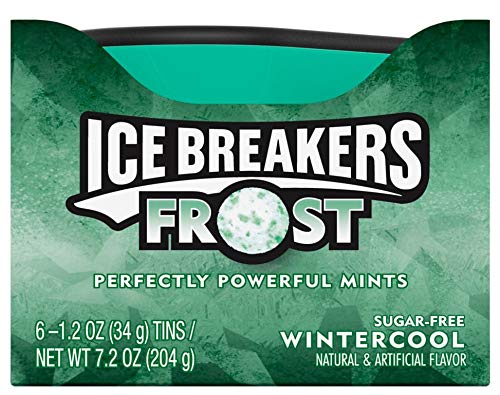 ICE BREAKERS Frost Sugar Free Mints, Wintercool, 1.2 Ounce (Pack of 12)