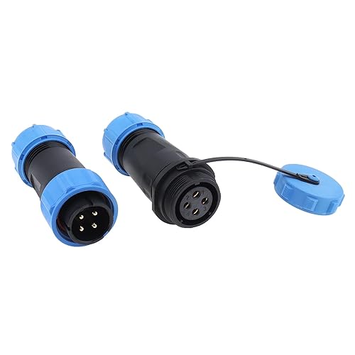 Conector de aviación SP21 4Pin Montaje en panel Enchufe de aviación Enchufe de Aviación Conectores impermeables IP68 con montaje en panel de tapa