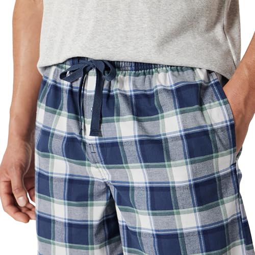Image of Amazon Essentials Men's Lounge Sleepwear Pajama Bottom Shorts, Cotton Stretch Poplin