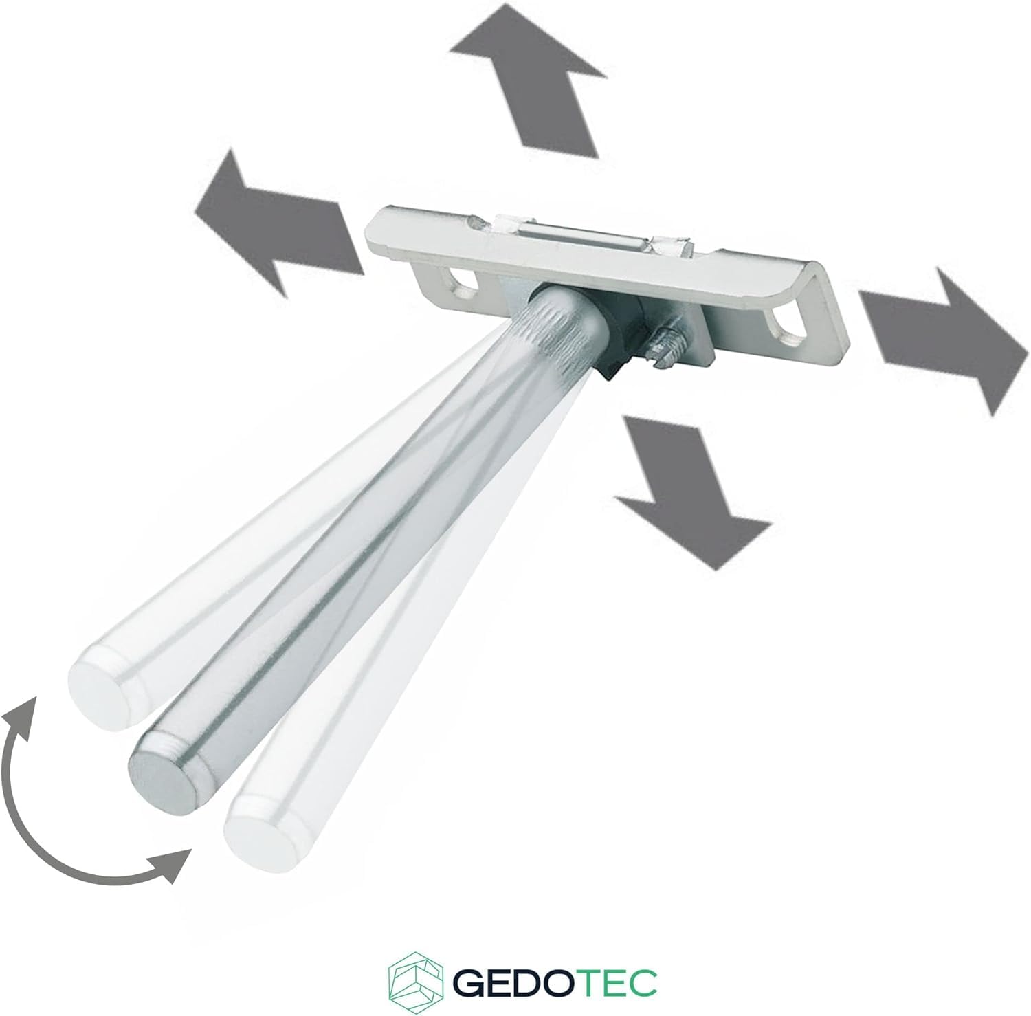 Gedotec Tablarträger Regal-Halterung verstellbar | 10 Stück Regalhalterung unsichtbar mit Tragkraft 180 kg | HEAVY FIX | Regal-Bodenträger aus Stahl - Regalträger | Fachboden-Träger für Wand-Montage