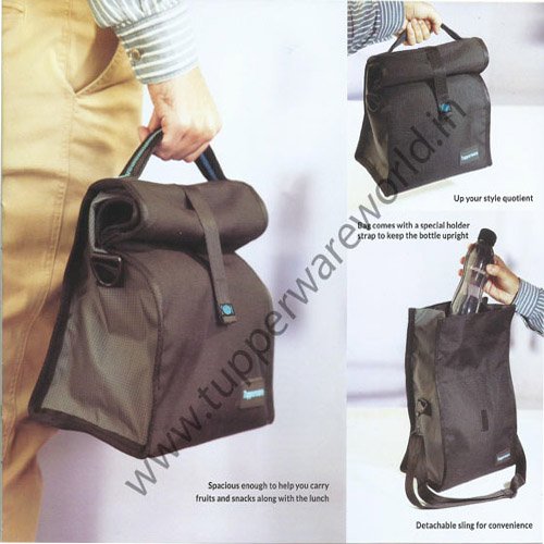 Buy Tupperware Fabric Handy and Sling Bag (Black) at Amazon.in