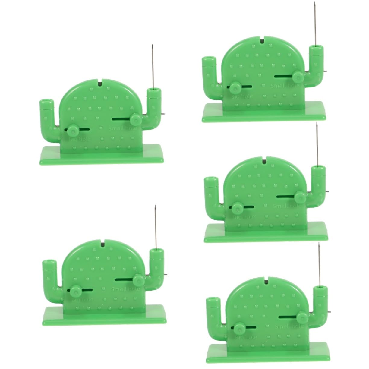 Gadpiparty 5 Piezas enhebrador de agujas dispositivo para enhebrar agujas herramienta de costura herramienta para enhebrar cordón accesorio de costura para el hogar Green