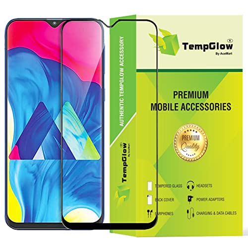 Image of Screen Protector for Samsung Galaxy A10 / A10s / M10 / Y90 (Black) Tempered Glass Edge-to-Edge 6D Screen Guard With Installation Kit