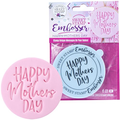 Sweet Stamp Happy Mothers Day Plastic Cookie/Cupcake Embosser