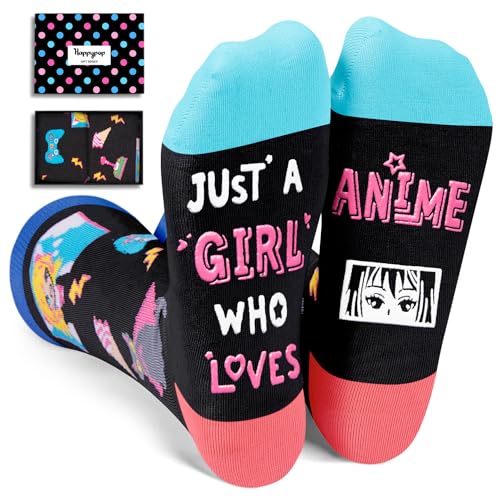 HAPPYPOP Anime Gifts for Teen Girls - Anime Lover Socks for Women, Japanese Animation...