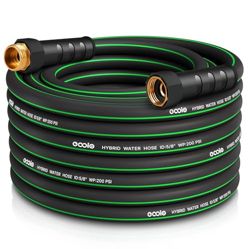 Heavy-Duty-Garden-Hose-58-in-x-50ft-Flexible-Water-Hose-Kink-Resistant-Lightweight-Hybrid-Hose-Leakproof-Hose-Male-to-Female-Fittings-Drinking-Water-Safe