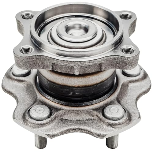 Image of Detroit Axle - Front Knuckles Rear Wheel Bearing Hubs for 2002-2006 Nissan Altima 2003 2004 2005 Replacement 2.5L Wheel Bearing Hubs Assembly Steering Knuckles w /Wheel Bearing Hubs [Non-ABS]