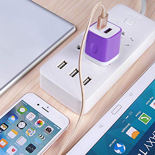 Usb Charger Plug,Wall Charger,Charging Block,5-Pack 2.1A/5V Portable Power Cube Charger Adapter Compatible For Iphone 14/13/12/11 Pro Max/Xs Max/Xr/X/8/7/6S/6 Plus,Samsung Galaxy S23 S22 S21,Lg,Moto #TOP6