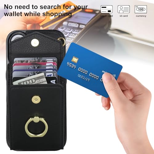 Coque iPhone 17 avec protège-écran et porte-carte Asuwish