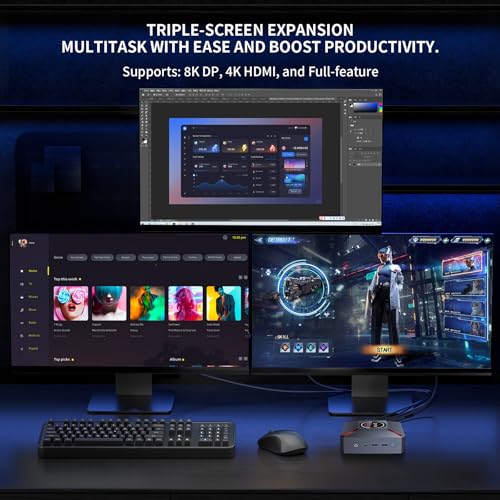 Image of Mini PC Win11 Pro, Mini Computers Core i9-12900HK (14C /20T, up to 5.0GHz) 32GB DDR4,DP /HDMI 8K /4K,1TB PCIe 3.0 SSD, WiFi 6, BT 5.2 Desktop Computers for Office & Business(32GB+1TB)