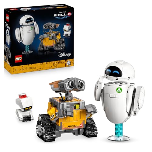 LEGO | Disney Pixar Wall-E y Eve - Kit de Maquetas para Adultos