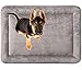 MyBestBuddy Hundekissen Komfort grau 80x60 cm L, allergikerfreundlich (100% Polyester) - 40°C waschbar mit flauschigem Stoffbezug - Hundematte BZW. Hundebett für mittelgroße Hunde, 80 x 60 cm