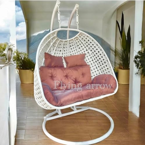 Image of Outdoor Furniture Double Seater Swing, Beautiful Swing with Stand
