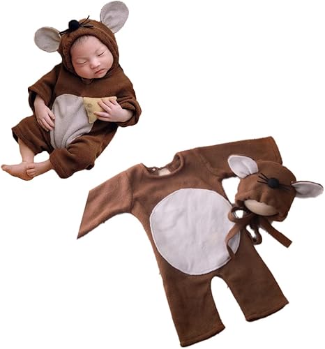 Miniatura 2 de Mameluco de fotografía para bebé recién nacido, trajes de conejo, trajes de niño y niña, traje de ganchillo para fotos infantiles