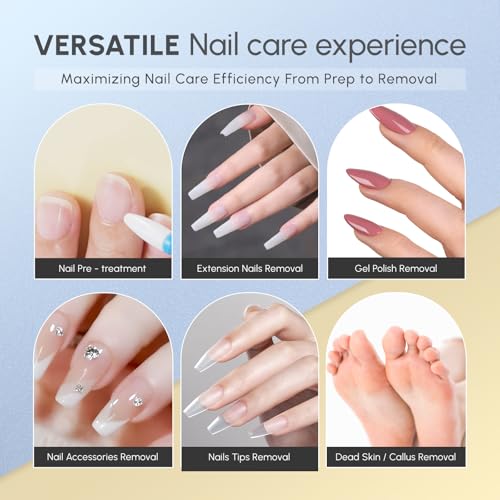 Aokitec Broca de Unha Portátil Profissional-Máquina de Broca de Unha Elétrica Recarregável de 35000