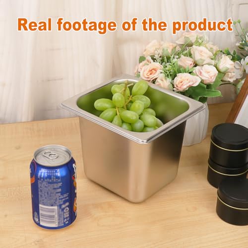 Image of 6 Pack, 1 /6 Size Stainless Steel Steam Table Pan