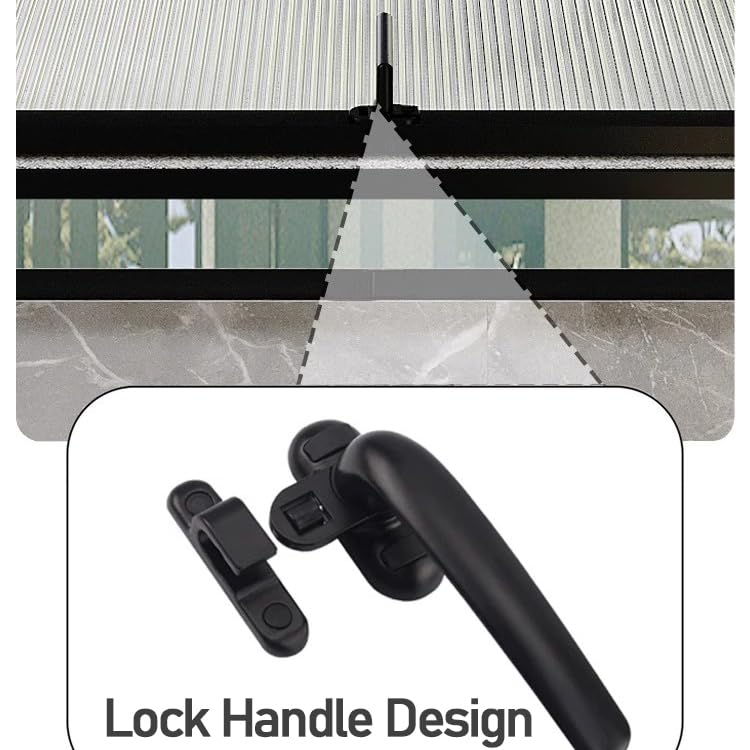 Accesorio rectangular giratorio de 360 grados con vidrio templado resistente y asas para organizar 4