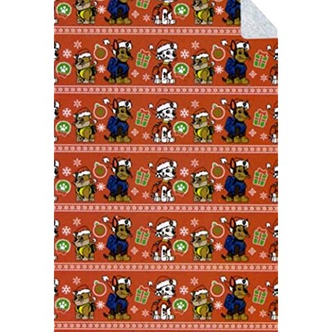 Nickelodeon Paw Patrol Holiday Treat Sherpa Blanket Cover