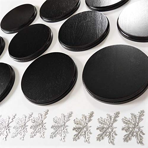 GTK - Geweihe & Trophäen KRUMHOLZ 10 Placas de cuña de 19 cm con 10 Portadas de Hojas de Roble de 6 Hojas