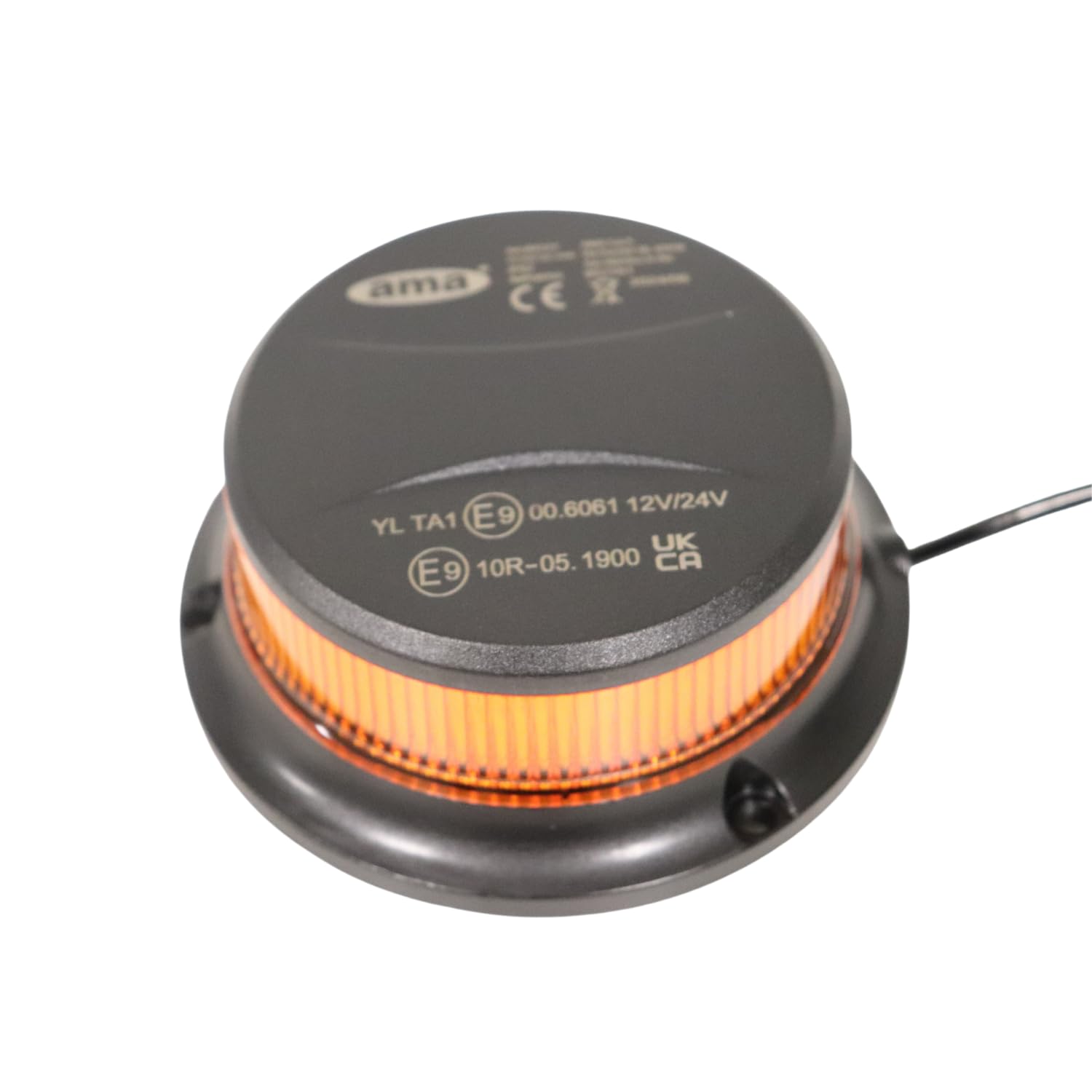 Lampeggiante LED Ama 18 12-24V Base Magnetica Alluminio IP67