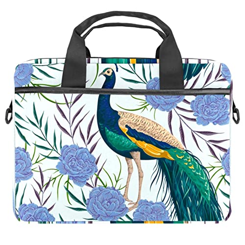 Sac ordinateur portable 13.3 pouces anti-choc motif paon