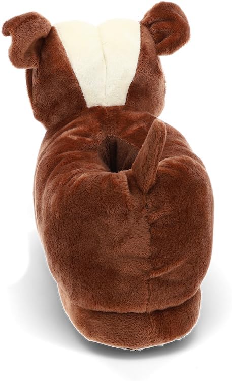 Happy Feet Animal Slippers for Adults and Kids, Cozy and Comfortable, Sturdy Rubber Soles, Thick 1-Inch Memory Foam Footbed, Non-Skid Bottoms, Plush Velvety Material Slippers, As Seen on Shark Tank - Image 5