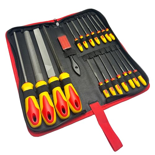 Starrett SEF-19 Engineer's File Set for Wood, Metal & Other Materials - 19-Pieces