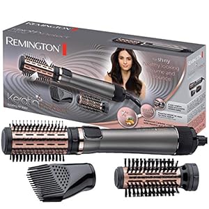 Remington Heteluchtborstel Keratin Protect AS8810, Roterende Hete Lucht Borstel, Föhnborstel, Verrijkt Met Keratine En Amandelolie, 1000 Watt
