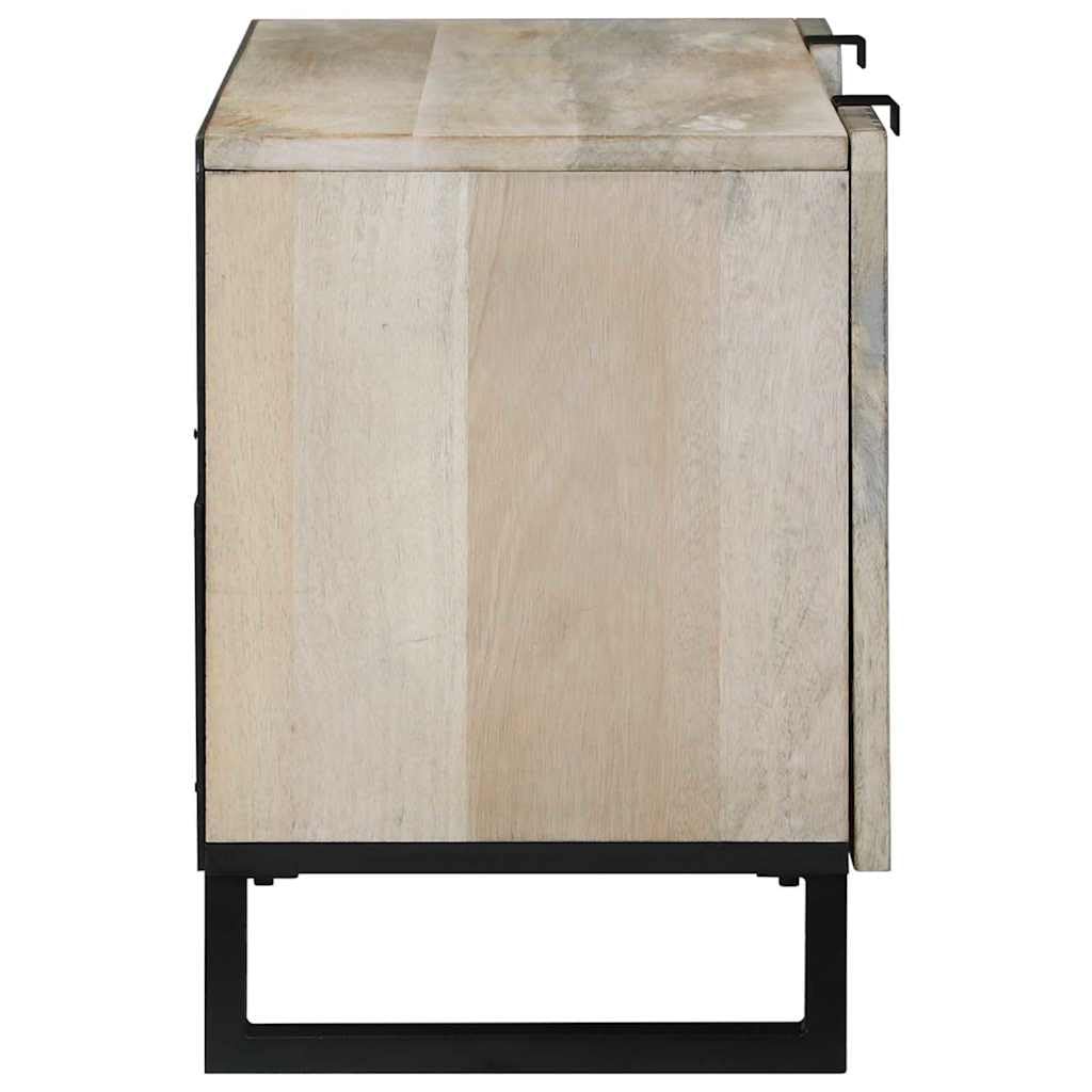 Mueble de TV montado en la pared, color blanco, 105 cm, de madera, moderno mueble de TV con estantes de almacenamiento, unidad de TV de pared para sala de estar, fácil montaje en pareja.