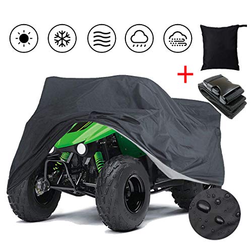 SHDlYE Waterproof Lawn Mower Cover ATV Cover Heavy Duty, 210D Oxford Durable Universal Waterproof Wind-Proof UV Protection, All Weather Protection Universal Compatible,XL