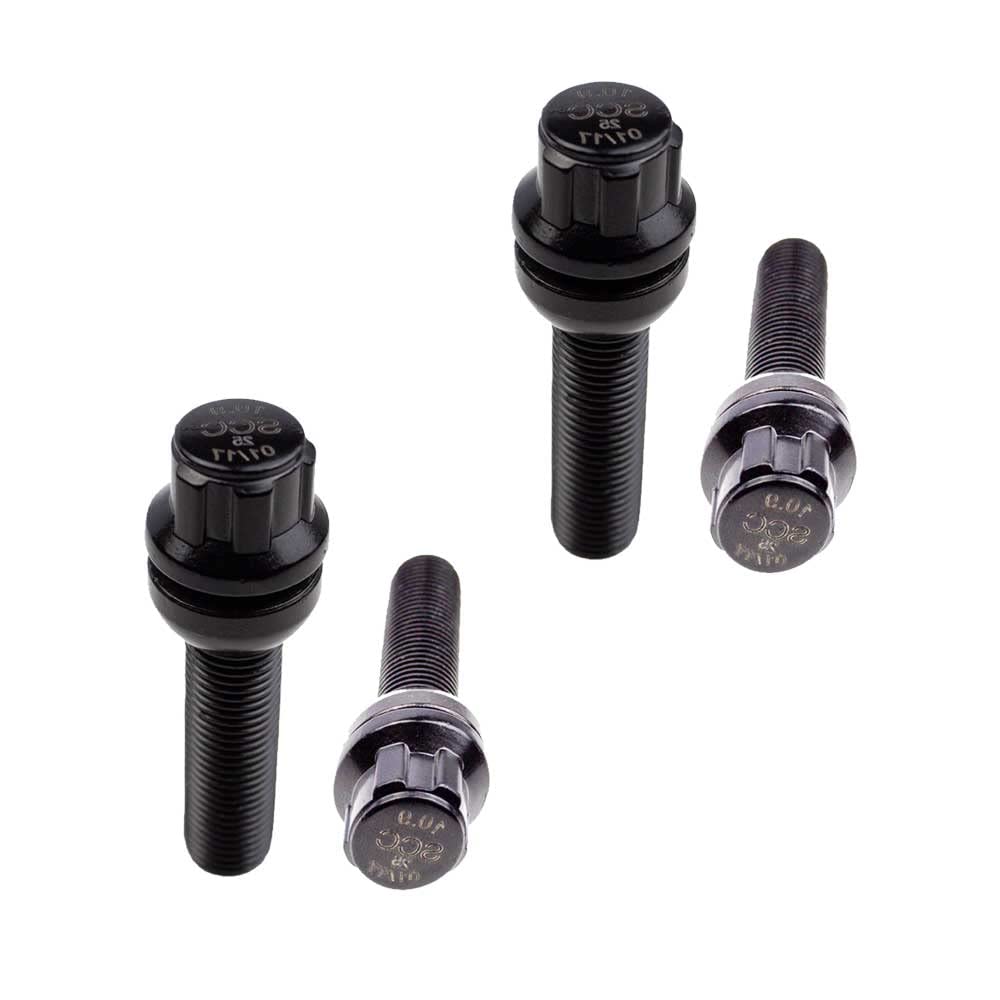 Antivol de jante type B Noir – M12 x 1,5 – Boule R12 – L : 50 mm – SW 17