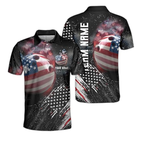 SHAANT Personalized Bowling Shirts for Men, Women, Custom Name Bowling Jerseys for Team, Retro Vintage Hawaii for Bowlers2