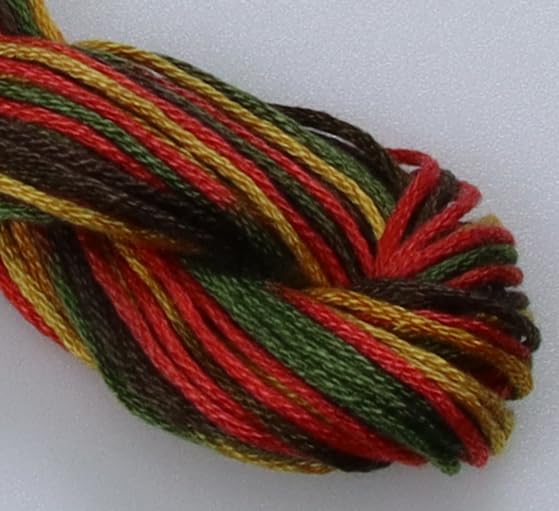 Image of KCS Big skeins of 25 Meters Size 25 Color Variegated Cross Stitch Stranded Threads,6 skeins,4511