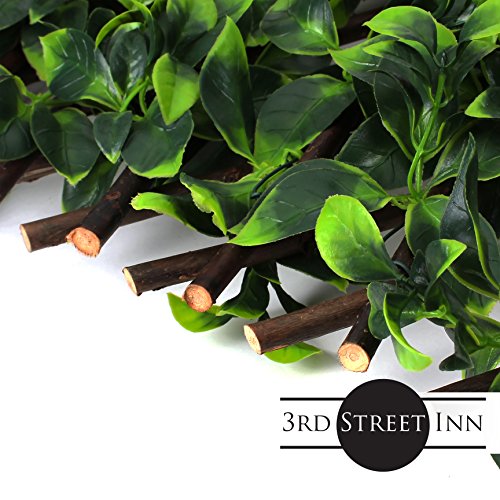 3Rd Street Inn Gardenia Leaf Trellis 4-Pack - Bamboo Greenery Panel - Boxwood And Ivy Privacy Fence Substitute - Diy Flexible Fencing (Gardenia) #TOP4
